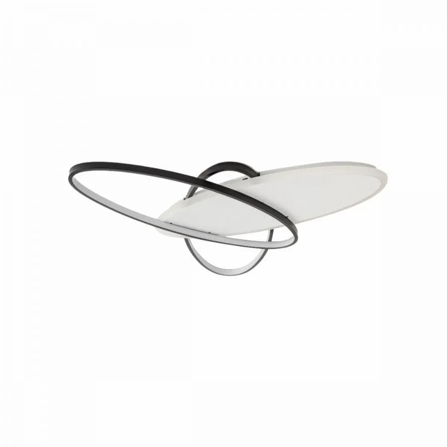 Lustra LED cu telecomanda CAROLINA, 81W, 3 Patrate, lumina Rece/Calda/Neutra, Dimabila, Negru