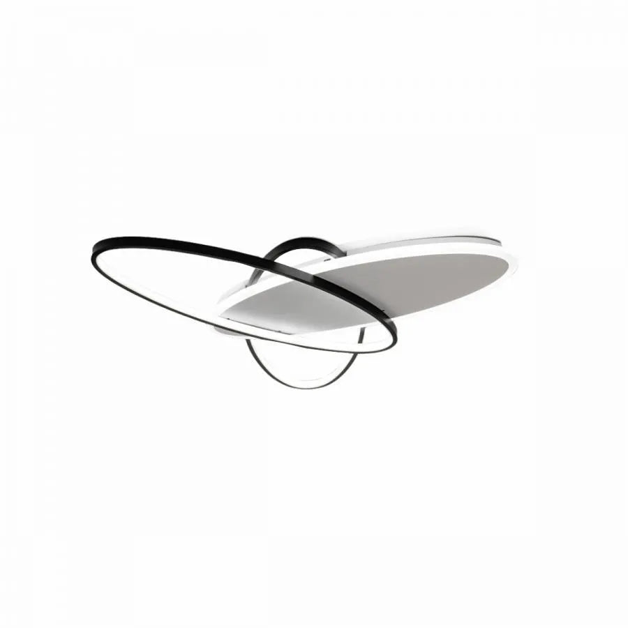 Lustra LED cu telecomanda CAROLINA, 81W, 3 Patrate, lumina Rece/Calda/Neutra, Dimabila, Negru