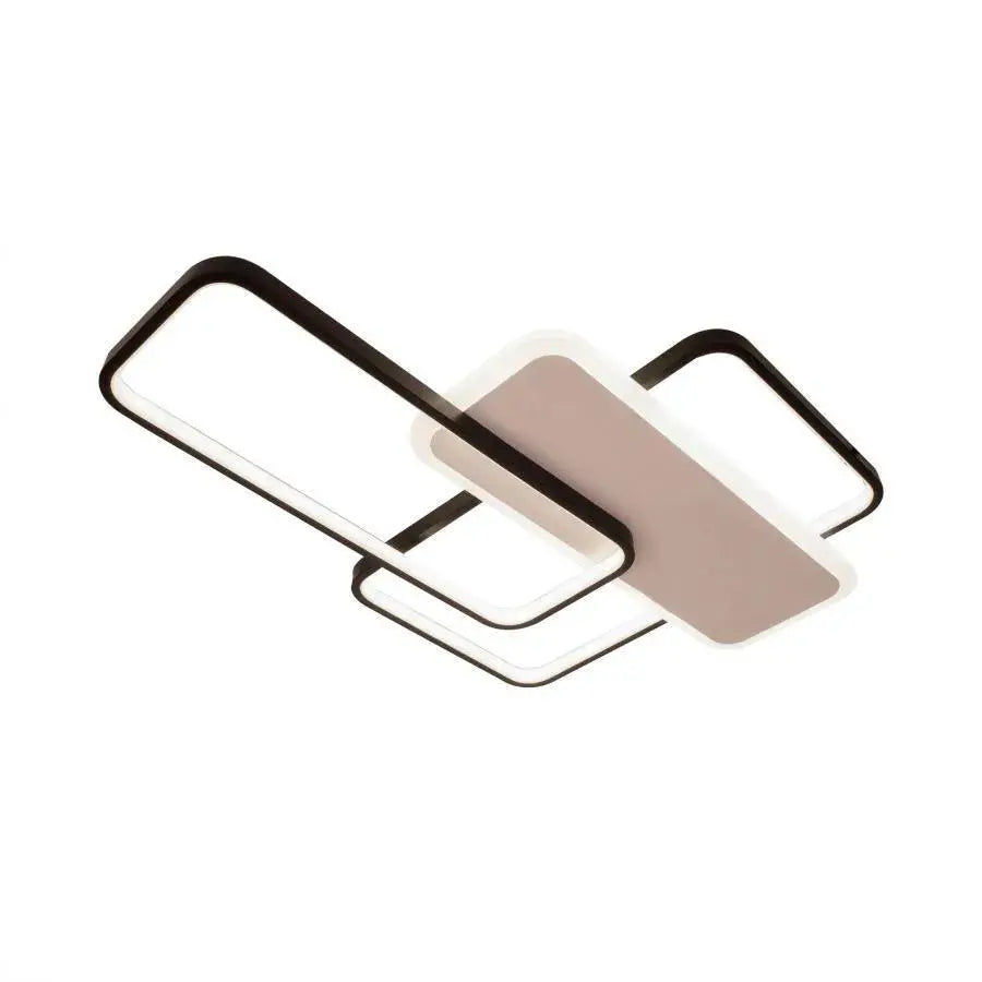 Lustra LED cu telecomanda CAROLINA , 75W, 3 Elemente, lumina Rece/Calda/Neutra, Dimabila, Negru