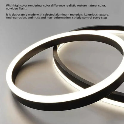 Lustra LED Casiana cu Telecomanda, 130W, Negru, Dimabila