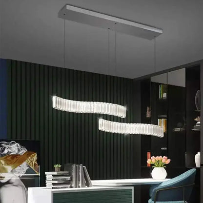 Lustra LED Cristal cu Telecomanda Merve 24W Crom Lucios