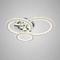 Lustra LED NOVA Rotonda cu Cristale, 3 Surse de Lumina, RGB, cu Telecomanda, 103W, Crom Lucios
