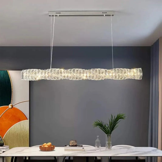 Lustra LED Cristal cu Telecomanda Sehrazat 38W, Argintiu