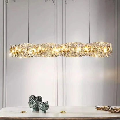 Lustra LED Cristal cu Telecomanda Sehrazat 38W, Argintiu