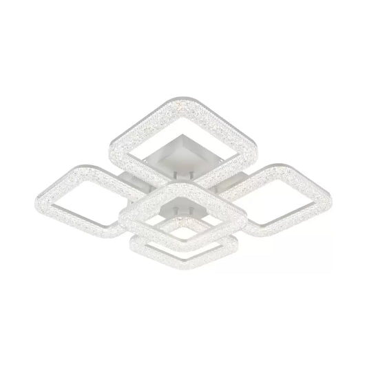Lustra LED cu Telecomanda Atlanta 80W Dimabila Alb
