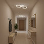 Lustra LED ERIKA, 11W, 2 Patrate, lumina Neutra, Alb