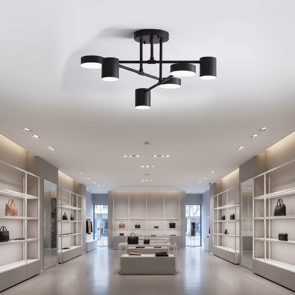 Lustra LED 72W Galios Negru