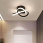 Lustra LED VERTEX Flow, 24W, Ondulata, Lumina Rece/Calda/Neutra, Negru