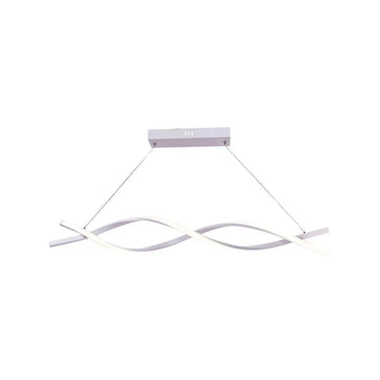 Lustra LED Leticia cu Telecomanda, 120W, Lumina Rece/Calda/Neutra, Alb