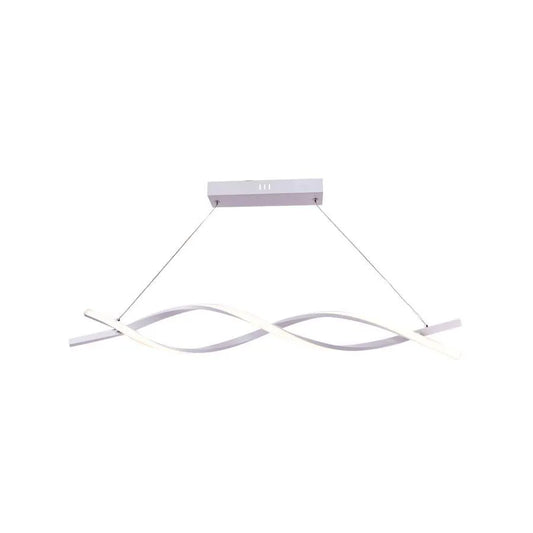 Lustra LED Leticia cu Telecomanda, 120W, Lumina Rece/Calda/Neutra, Alb
