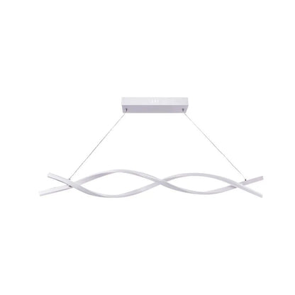 Lustra LED Leticia cu Telecomanda, 120W, Lumina Rece/Calda/Neutra, Alb
