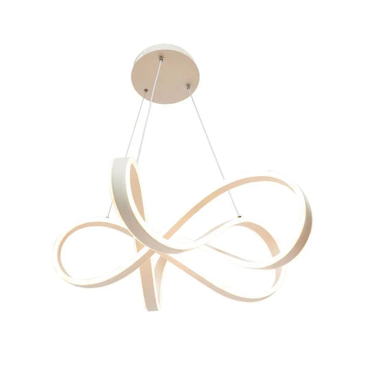 Lustra LED Suspendata cu Telecomanda INFINITY Halo, 138W, Inaltime Reglabila, Lumina Rece/Calda/Neutra, Dimabila, Alb