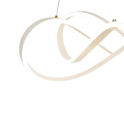 Lustra LED Suspendata cu Telecomanda INFINITY Halo, 138W, Inaltime Reglabila, Lumina Rece/Calda/Neutra, Dimabila, Alb