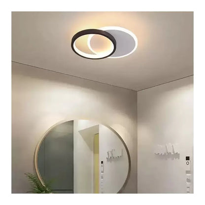 Lustra LED Mario, 24W, lumina Rece/Calda/Neutra Alb Negru
