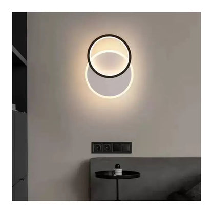 Lustra LED Mario, 24W, lumina Rece/Calda/Neutra Alb Negru