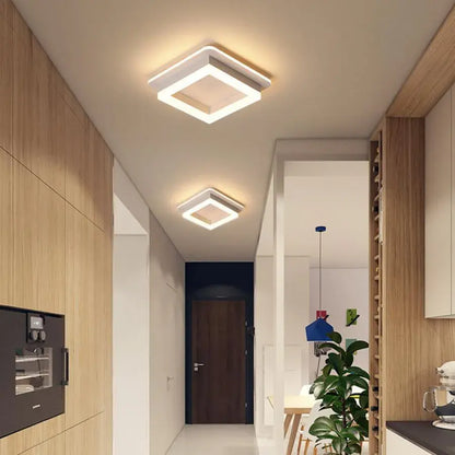 Lustra LED MODERNA 29W, Diametru 22cm, Patrata, lumina Rece/Calda/Neutra, Alb – RegalStore