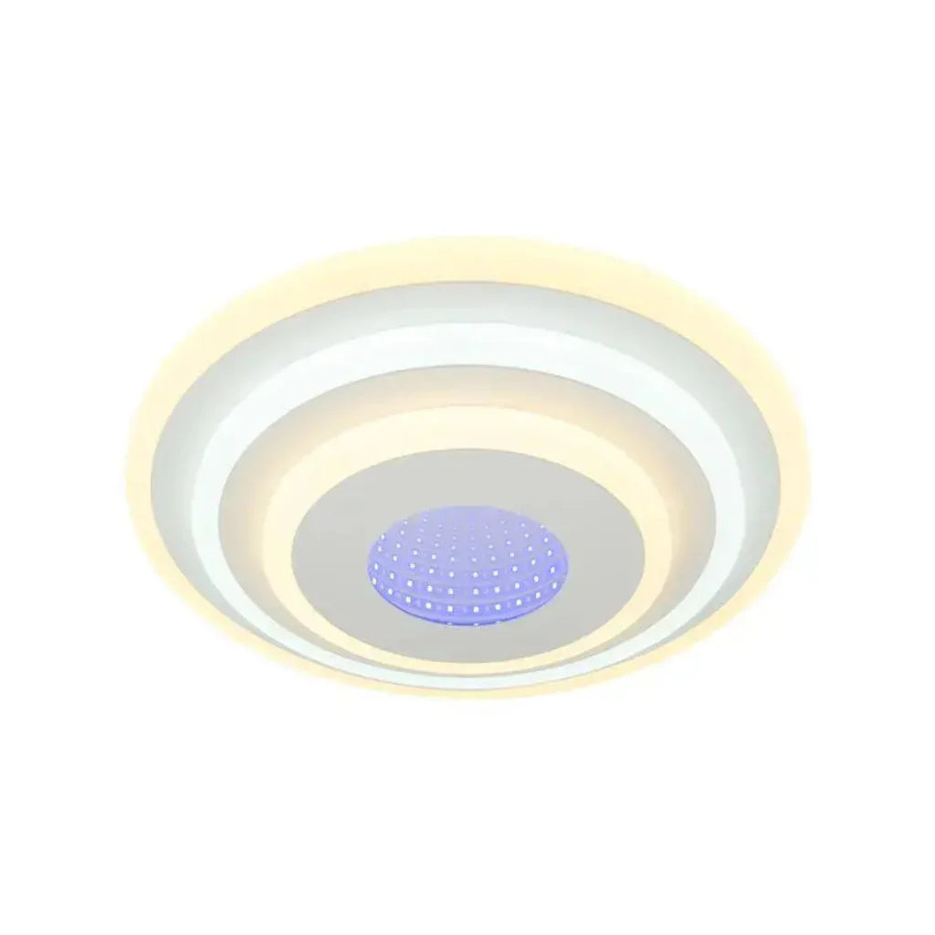 Lustra LED NIVARA 3D, 20W, lumina Rece/Calda/Neutra, Alb