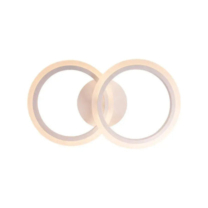 Lustra LED cu telecomanda BETTY, 28W, 2 Cercuri, lumina Rece/Calda/Neutra, Dimabila, Alb – lustră LED, culoare albă, cu