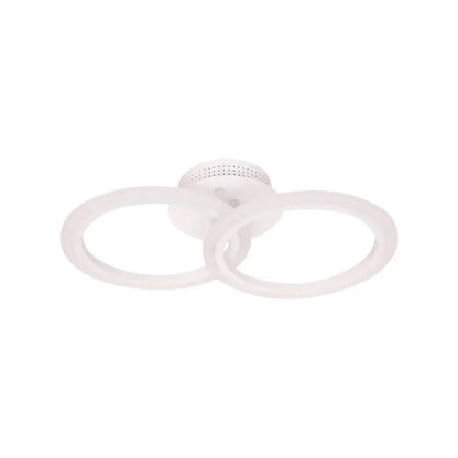 Lustra LED cu Telecomanda BETTY, 28W, 2 Cercuri, lumina Rece/Calda/Neutra, Dimabila, Alb – lustră LED, culoare albă, cu