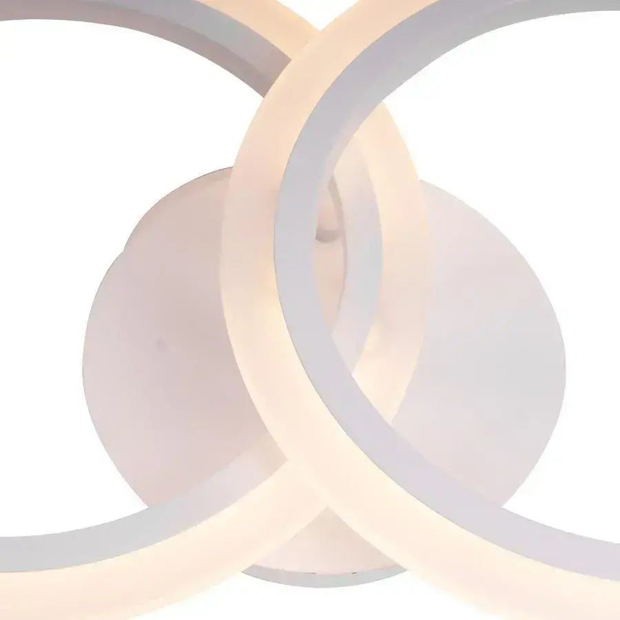 Lustra LED cu telecomanda BETTY, 28W, 2 Cercuri, lumina Rece/Calda/Neutra, Dimabila, Alb – lustră LED, culoare albă, cu