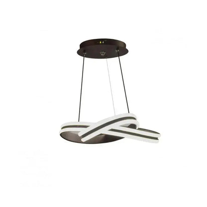 Lustra LED Suspendata cu Telecomanda INFINITY LOOP, 120W, Inaltime Reglabila, Lumina Rece/Calda/Neutra, Dimabila, Negru