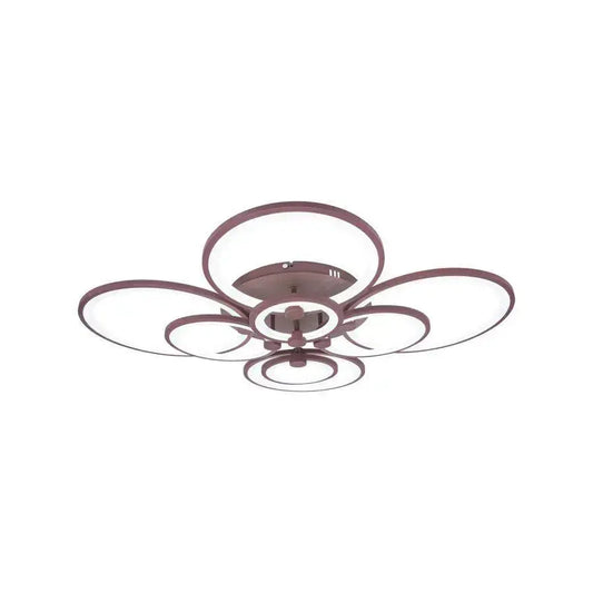 Lustra LED 200W Maro BETTY - 8 Cercuri, Dimabila, Lumina Rece/Calda/Neutra