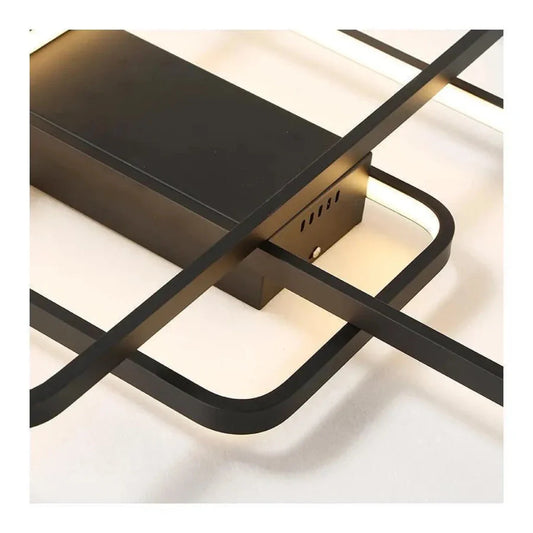 Lustra LED cu Telecomanda AXIS 96W Dimabila Negru