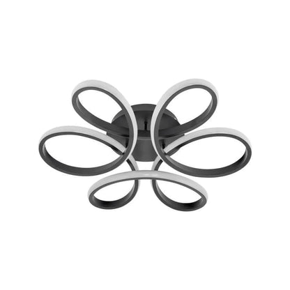 Lustra LED VECTOR Helix, 108W, Metalic, Negru, Telecomanda, Lumina Rece/Calda/Neutra