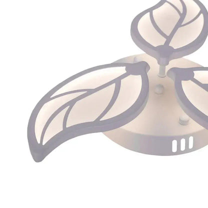 Lustra LED cu telecomanda LAURICE, 33W, 3 Petale, lumina Rece/Calda/Neutra, Dimabila, Alb
