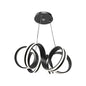 Lustra LED Suspendata cu Telecomanda INFINITY Twist, 180W, Inaltime Reglabila, Lumina Rece/Calda/Neutra, Dimabila, Negru