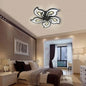 Lustra LED cu telecomanda GLORIOSA, 150W, 5 Petale, lumina Rece/Calda/Neutra, Dimabila, Negru – lustră LED, culoare neag