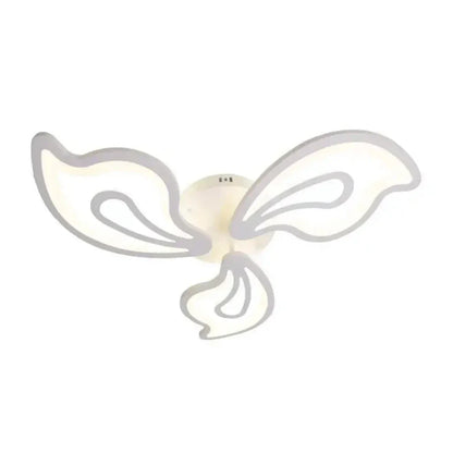 Lustra LED cu telecomanda GLORIOSA, 68W, 3 Petale, lumina Rece/Calda/Neutra, Dimabila, Alb