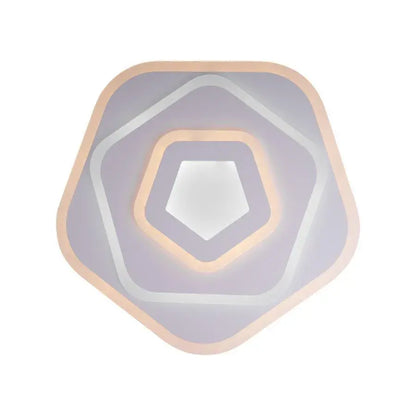 Lustra LED cu Telecomanda PENTAGON, 59W, lumina Rece/Calda/Neutra, Alb