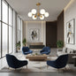 Lustra LOFT Manor, 6x E27, Alb Auriu, Metal