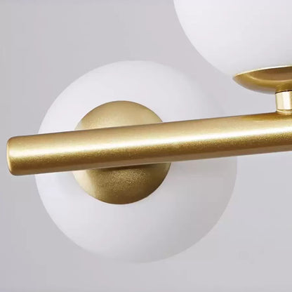 Lustra LOFT Pavilion, 7x G9, Alb Auriu, Metal, Inaltime Reglabila