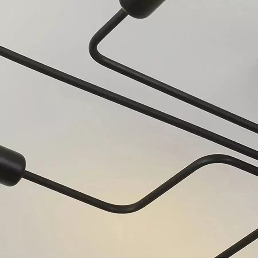 Lustra MODERNIST Hexa 6, 6x E27, Negru, Design Modern – lustră LED, culoare neagră, design modern – RegalStore, iluminat