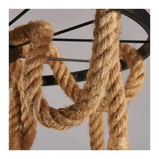 Lustra Roata, 3*E27, Maro, Metal si Sfoara – lustră LED – RegalStore, iluminat interior