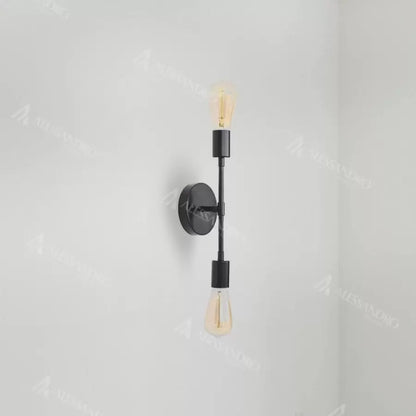 Lustra Sindi 2*E27, Metal, Negru
