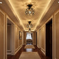 Lustra Vera, 1*E27, Negru, Metal si Cristal