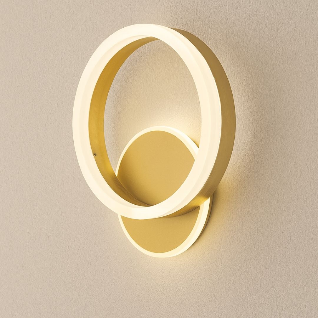 Aplica LED Dario, 31W, Lumina Rece/Calda/Neutra, Auriu