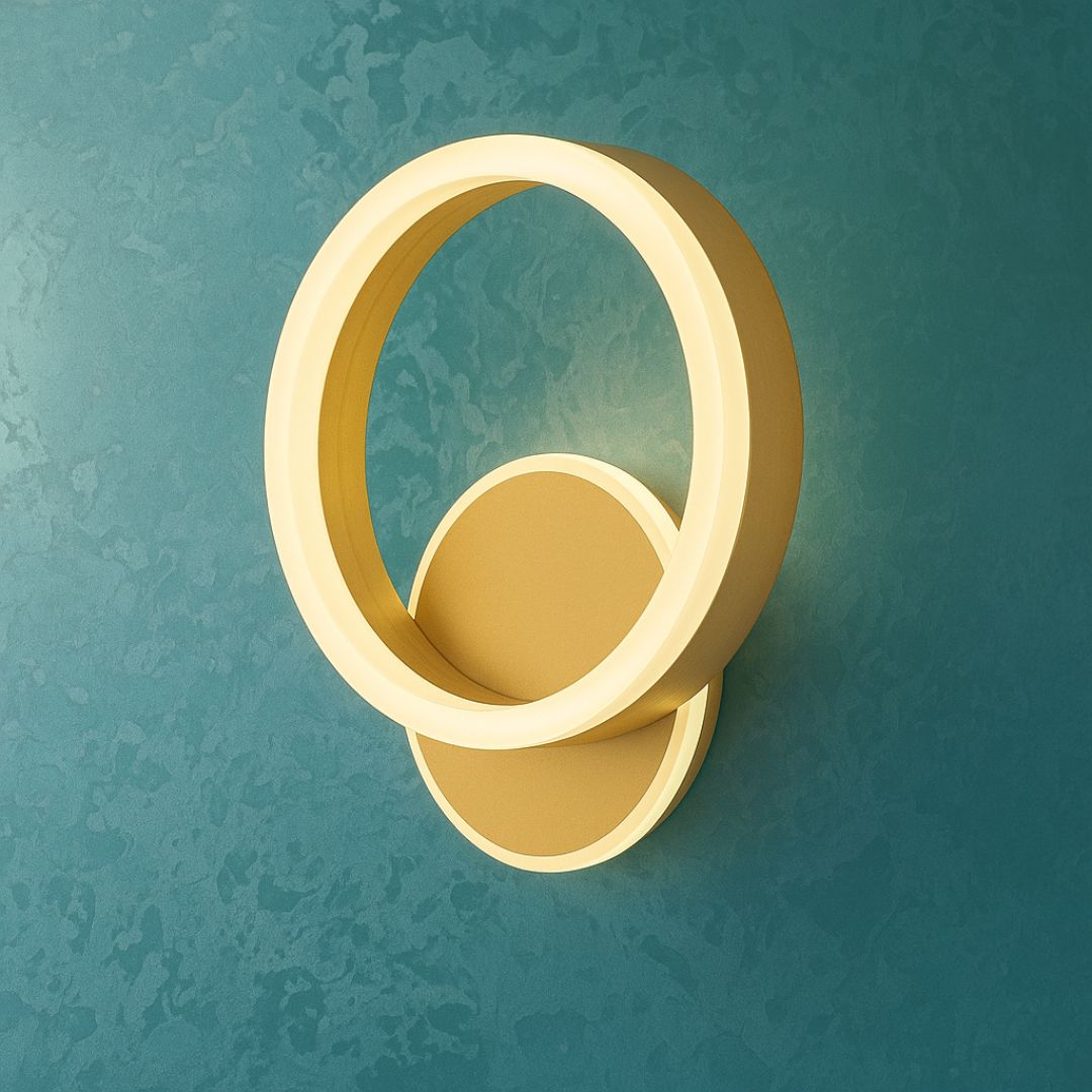 Aplica LED Dario, 31W, Lumina Rece/Calda/Neutra, Auriu