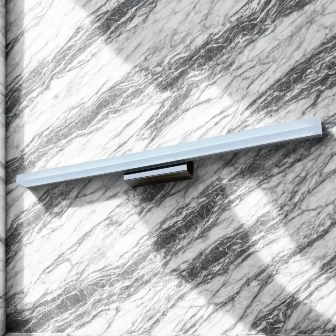 Aplica LED de Baie, COMO, 8W, liniara, lumina Neutra, Negru – aplică LED, culoare neagră – RegalStore, iluminat interior