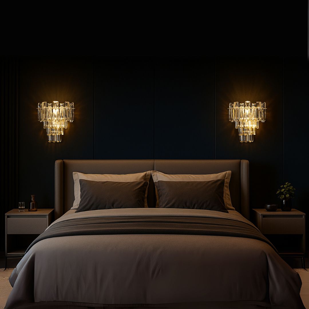 Aplica Cristal BELMONTE, 3x E14, Transparent – aplică LED – RegalStore, iluminat interior