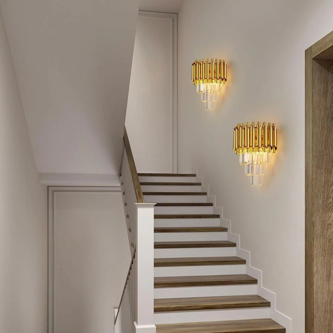 Aplica Candelabru Cristal VERSAILLES Piccolo, 2xE14, Auriu