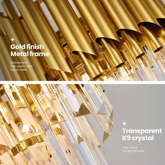 Aplica Candelabru Cristal VERSAILLES Piccolo, 2xE14, Auriu – aplică LED, culoare aurie – RegalStore, iluminat interior