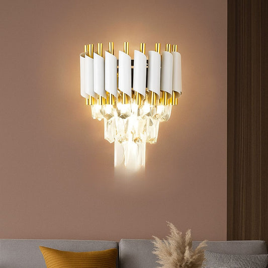 Aplica Candelabru Cristal VERSAILLES Piccolo, 2xE14, Alb – RegalStore