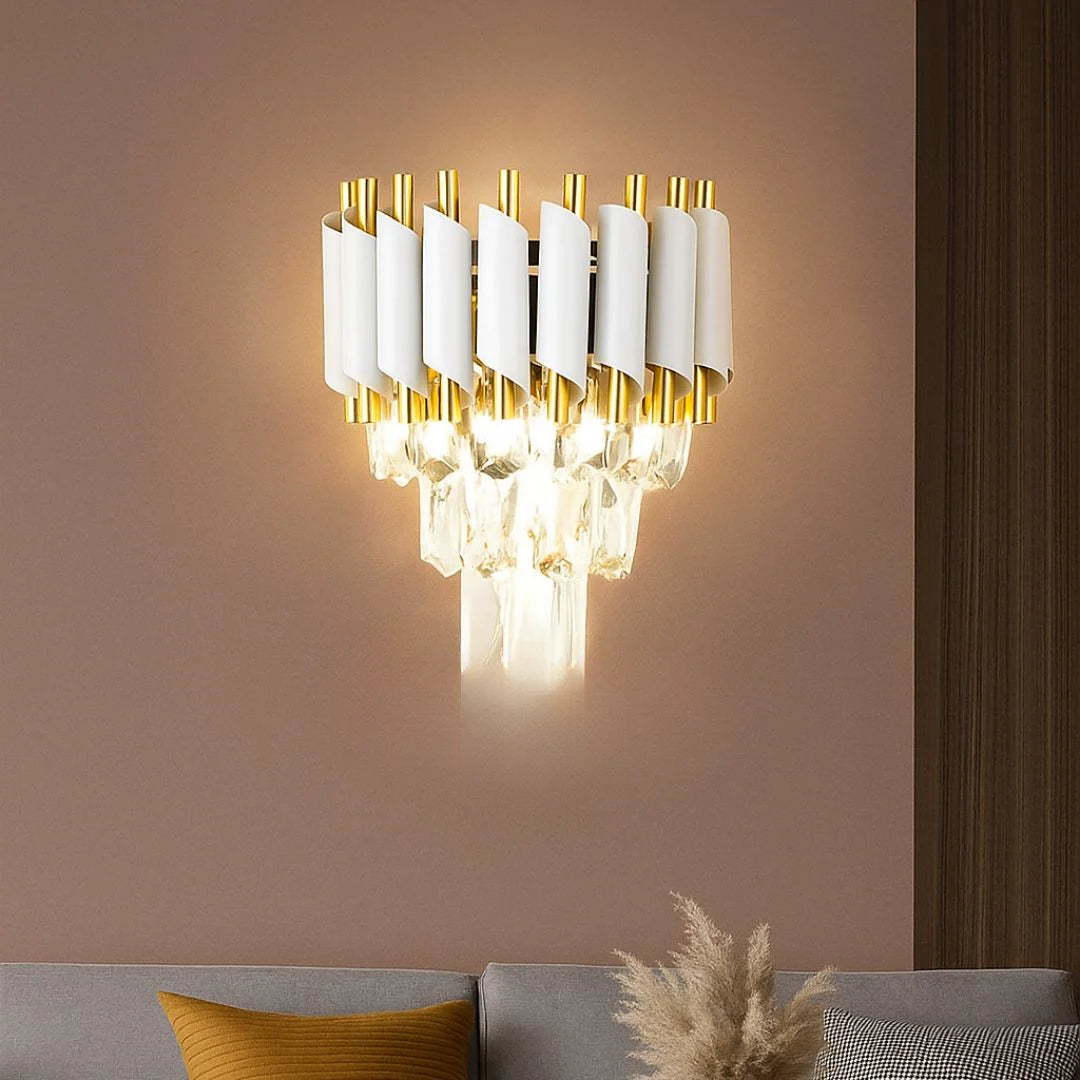 Aplica Candelabru Cristal VERSAILLES Piccolo, 2xE14, Alb