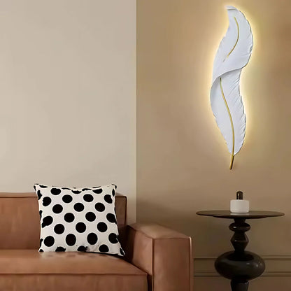 Aplica LED Pena 65cm Alb Auriu