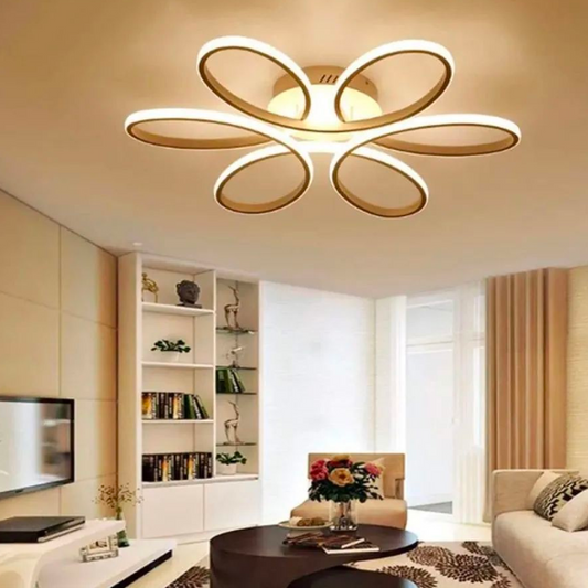 Lustra LED cu telecomanda ELIZA, 65W, lumina Rece/Calda/Neutra, Dimabila, Alb – RegalStore