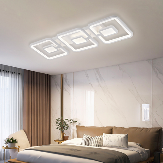 Lustra LED cu Telecomanda Kevin 77W Dimabila Alb